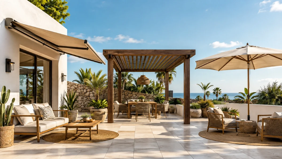 Toldo, pérgola o sombrilla: ¿cuál es la mejor solución para mi terraza o patio?
