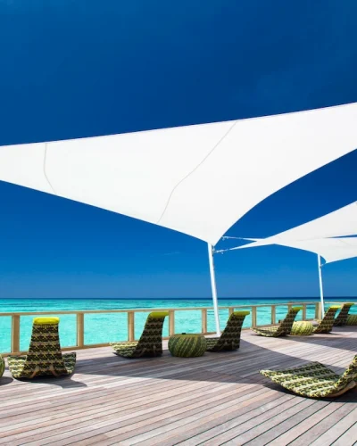 Sombrillas Tenerife. Vela de sombra Ingenua color blanco