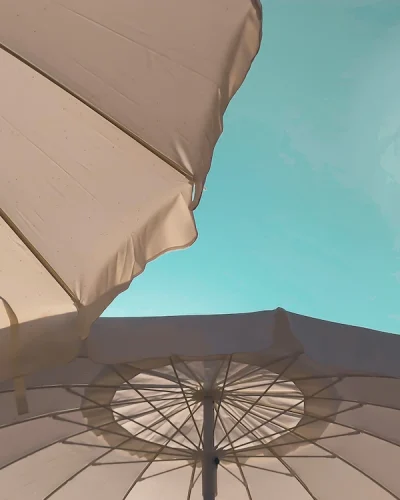 Sombrillas Tenerife. Parasol de palo central Nata